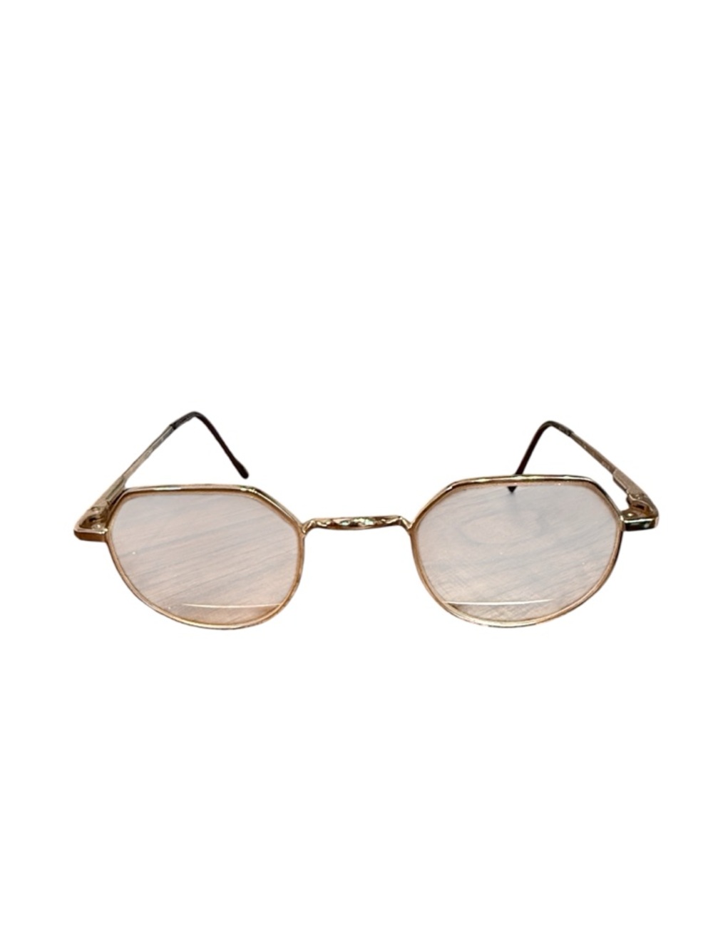 Scott Harris Vintage Europa Octagon Eyeglasses Gold Wire Frame 44-23-143 Retro‎